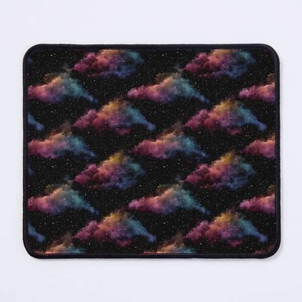 Item preview, Stars & Galaxies – Seamless pattern of colorful nebulae on a dark background designed and sold by Digital Dreamtales.