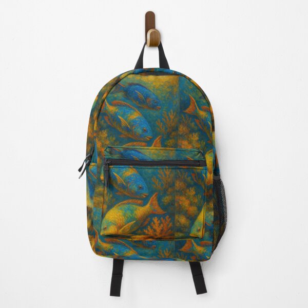 Item preview, Rainbow Parrotfish Group Over Reef designed and sold by DamioPolArt.
