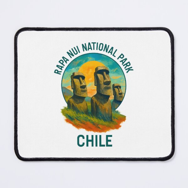 Item preview, Rapa Nui National Park - Easter Island Moai Statues, Chile Travel Art designed and sold by inkNext.