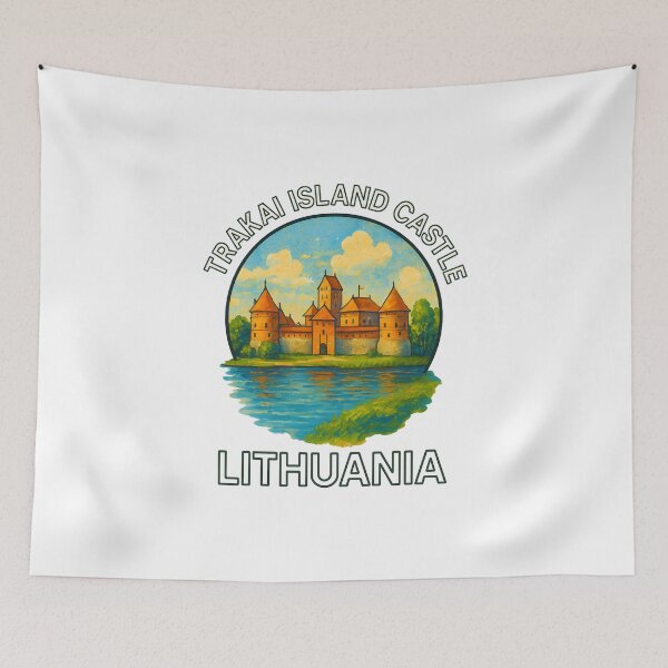 Item preview, Trakai Island Castle - Lithuania Historic Medieval Landmark designed and sold by inkNext.