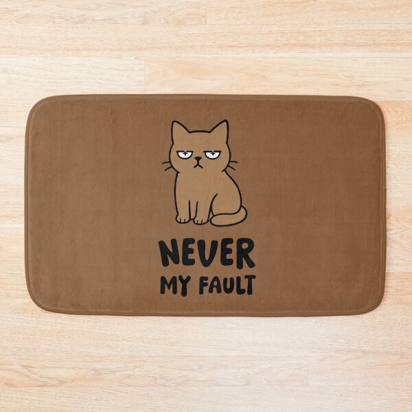 Item preview, Brown Grumpy Cat  - Never My Fault designed and sold by LifeParody.