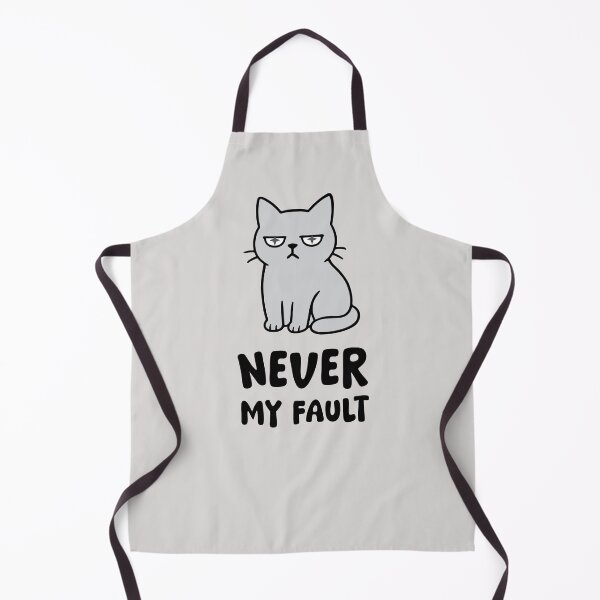 Item preview, Grey Grumpy Cat - Never My Fault designed and sold by LifeParody.