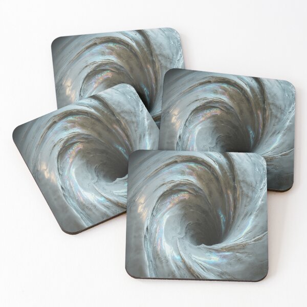 Item preview, Abstract Ethereal Swirl Vortex, Ice White, Grey designed and sold by SilentSpirits.