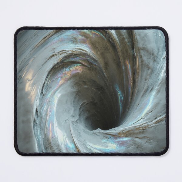 Item preview, Abstract Ethereal Swirl Vortex, Ice White, Grey designed and sold by SilentSpirits.