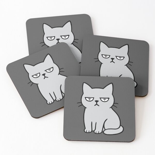 Item preview, Grey Grumpy Cat : Unbothered Mood designed and sold by LifeParody.