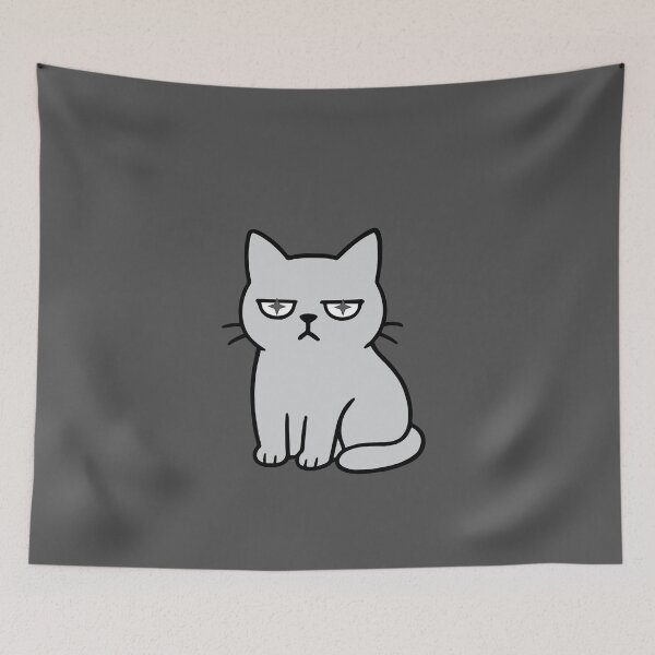 Item preview, Grey Grumpy Cat : Unbothered Mood designed and sold by LifeParody.