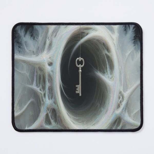 Item preview, Abstract Ghostly Swirly Vortex, Ice White, Grey, Key designed and sold by SilentSpirits.