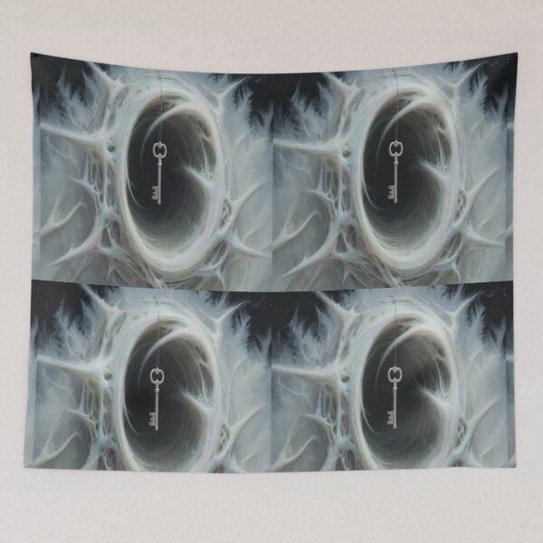 Item preview, Abstract Ghostly Swirly Vortex, Ice White, Grey, Key designed and sold by SilentSpirits.