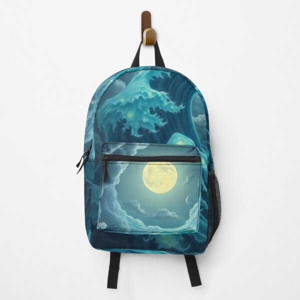 Item preview, Bioluminescent Fantasy Wave Under Moonlight designed and sold by zatum.