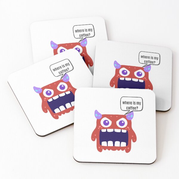 Item preview, The monster who can't go without coffee designed and sold by sevotasarim.