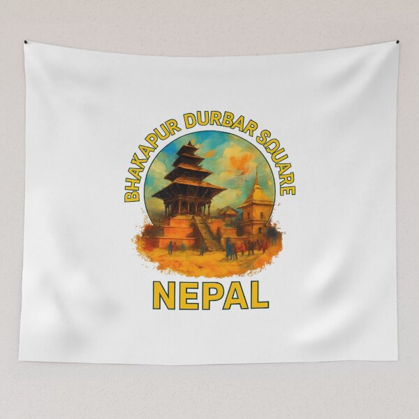 Item preview, Bhaktapur Durbar Square - Nepal Traditional Architecture Art designed and sold by inkNext.