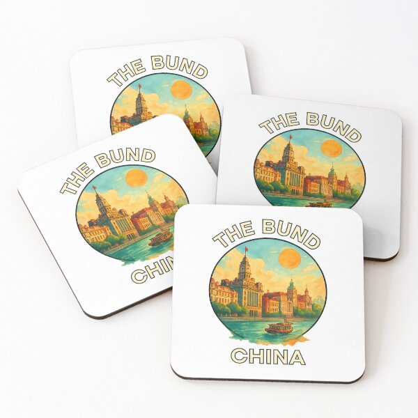 Item preview, The Bund Shanghai Skyline - China Travel Art designed and sold by inkNext.