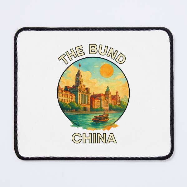 Item preview, The Bund Shanghai Skyline - China Travel Art designed and sold by inkNext.