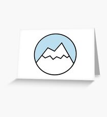 blue mountain Greeting Card