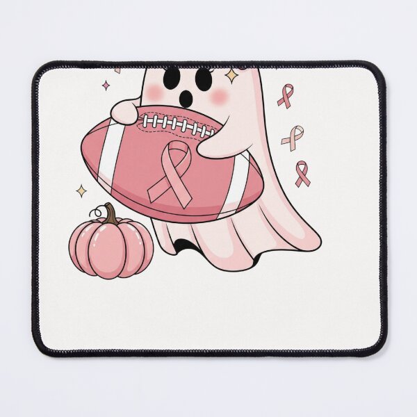 Item preview, Boo Tackles Cancer – Cute Pink Ghost Football Awareness designed and sold by cawtoon.