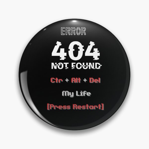 Item preview, Funny Error 404 Shirt – Ctrl Alt Del My Life Press Restart Tee designed and sold by BatonAndInk.
