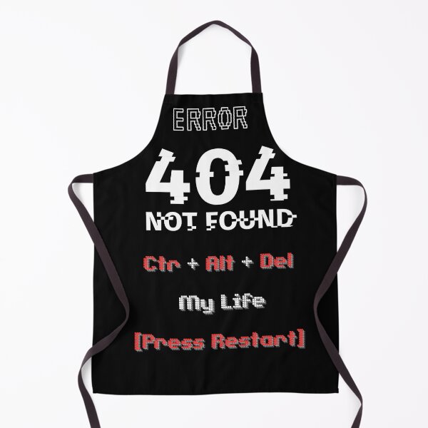Item preview, Funny Error 404 Shirt – Ctrl Alt Del My Life Press Restart Tee designed and sold by BatonAndInk.