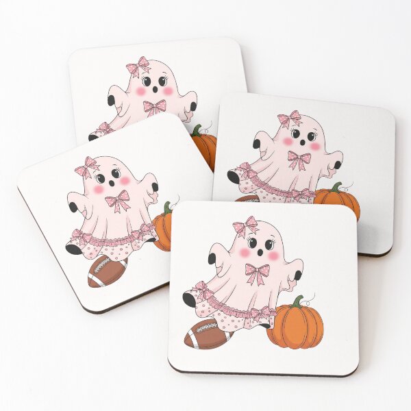 Item preview, Boo-tiful Game Day – Cute Ghost Halloween Football designed and sold by cawtoon.