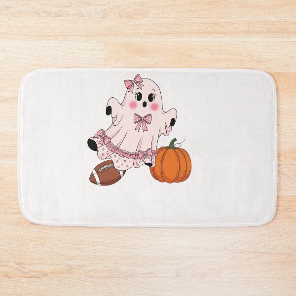 Item preview, Boo-tiful Game Day – Cute Ghost Halloween Football designed and sold by cawtoon.