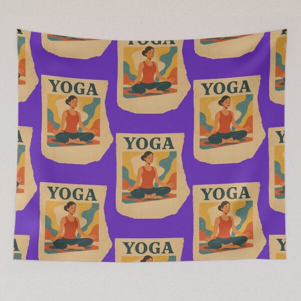 Item preview, Yoga retreat, vintage designed and sold by Mauswohn.