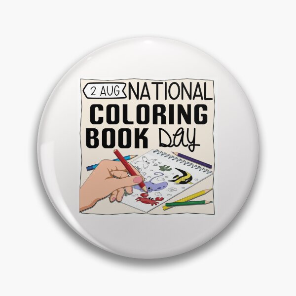Item preview, 2 Aug National Coloring Book - Wacky Holidays designed and sold by ChemicalXShop.
