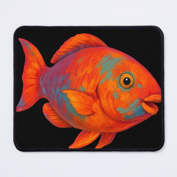 Item preview, Orange Green Parrotfish - Cute designed and sold by DamioPolArt.