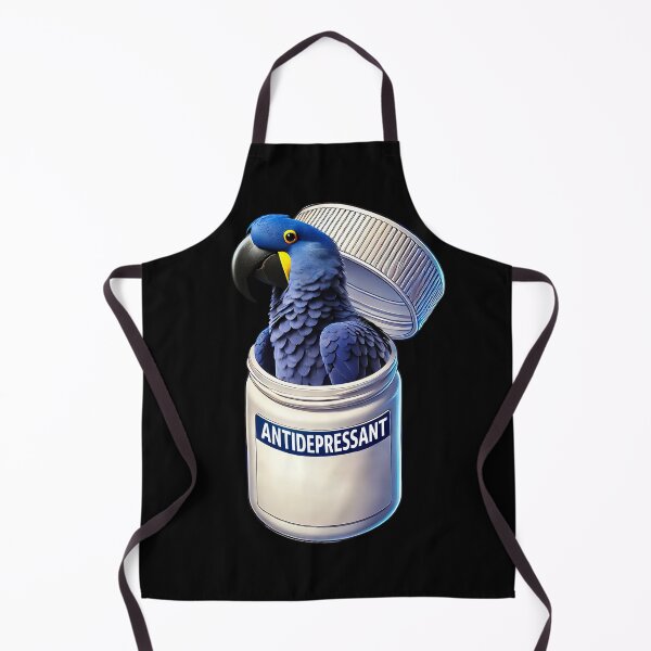 Item preview, Funny Antidepressant Hyacinth Macaw Parrot Lover Meme designed and sold by Kimberley King Art  King Art.