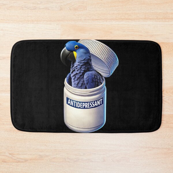 Item preview, Funny Antidepressant Hyacinth Macaw Parrot Lover Meme designed and sold by Kimberley King Art  King Art.