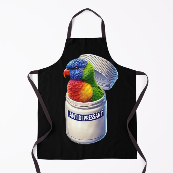 Item preview, Funny Antidepressant Loriinae Parrot Lover Meme designed and sold by Kimberley King Art King Art.