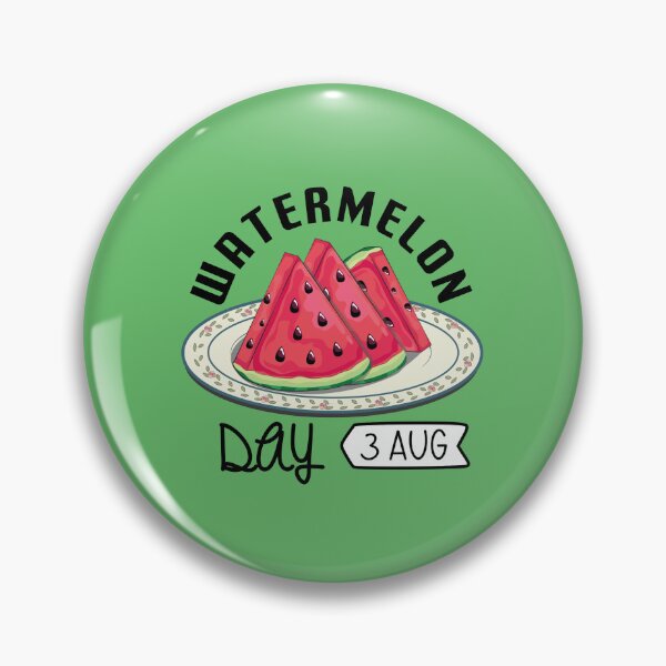 Item preview, 3 Aug Watermelon Day - Wacky Holidays  designed and sold by ChemicalXShop.