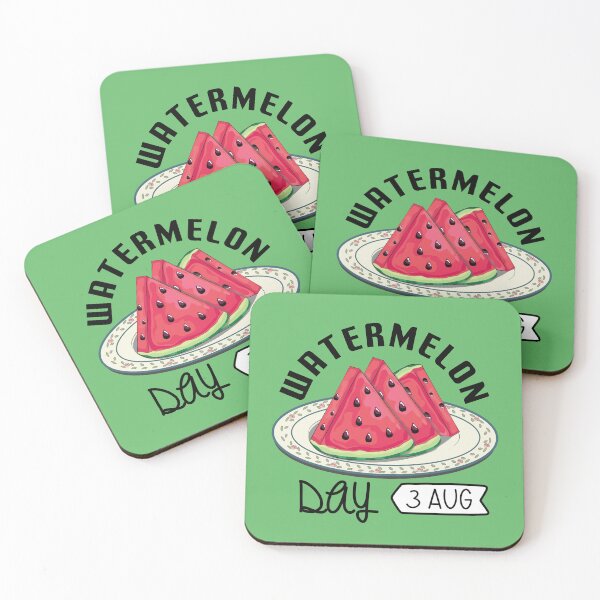 Item preview, 3 Aug Watermelon Day - Wacky Holidays  designed and sold by ChemicalXShop.
