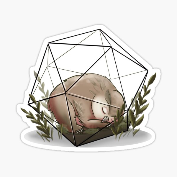 D20 Owlbear Sticker