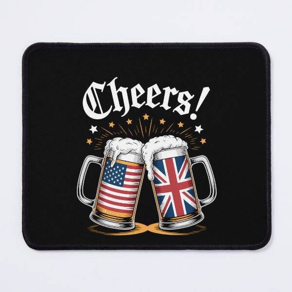 Item preview, British American Flag Beer Drinking Joke designed and sold by DeadlockCrew.