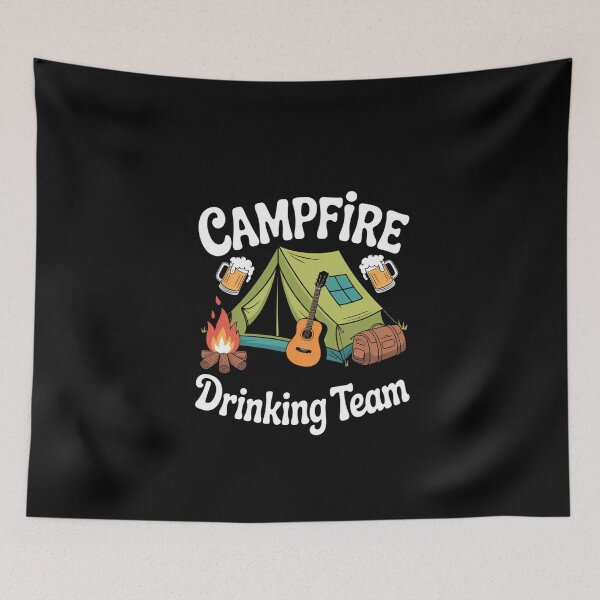Item preview, Campfire Funny Drinking Beer Joke Camping designed and sold by DeadlockCrew.