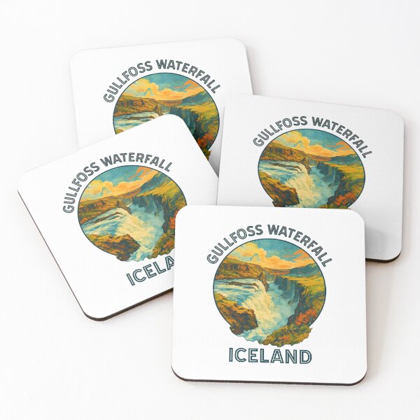 Item preview, Gullfoss Waterfall Iceland – Nordic Nature Travel Art designed and sold by inkNext.