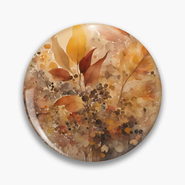 Item preview, Elegant  Florals Pattern Romantic  Gold  Brown Autumn Colors,  Fall Vibes, Pattern Watercolor designed and sold by KolorellaS.