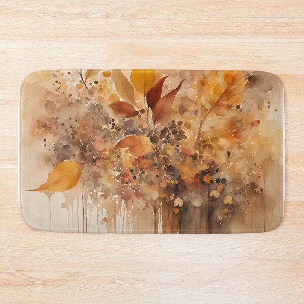 Item preview, Elegant  Florals Pattern Romantic  Gold  Brown Autumn Colors,  Fall Vibes, Pattern Watercolor designed and sold by KolorellaS.