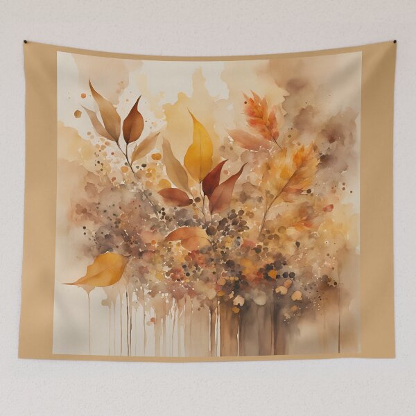 Item preview, Elegant  Florals Pattern Romantic  Gold  Brown Autumn Colors,  Fall Vibes, Pattern Watercolor designed and sold by KolorellaS.