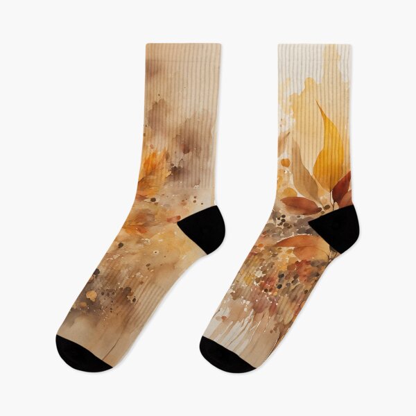 Item preview, Elegant  Florals Pattern Romantic  Gold  Brown Autumn Colors,  Fall Vibes, Pattern Watercolor designed and sold by KolorellaS.