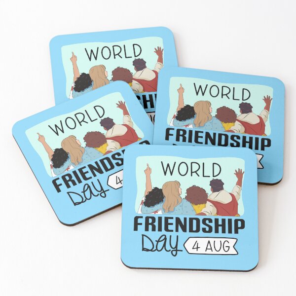 Item preview, 4 Aug World Friendship Day - Wacky Holidays  designed and sold by ChemicalXShop.