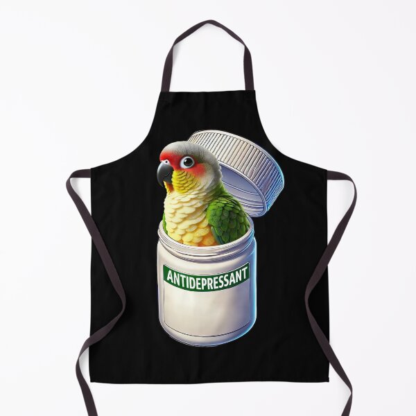 Item preview, Funny Antidepressant Pineapple Green Cheeked Conure Parrot Lover Meme designed and sold by Kimberley King Art  King Art.