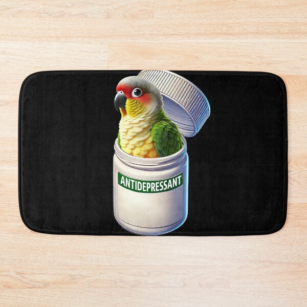 Item preview, Funny Antidepressant Pineapple Green Cheeked Conure Parrot Lover Meme designed and sold by Kimberley King Art  King Art.