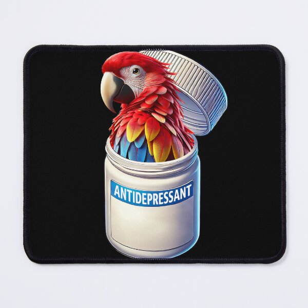 Item preview, Funny Antidepressant Scarlet Macaw Parrot Lover Meme designed and sold by Kimberley King Art King Art.