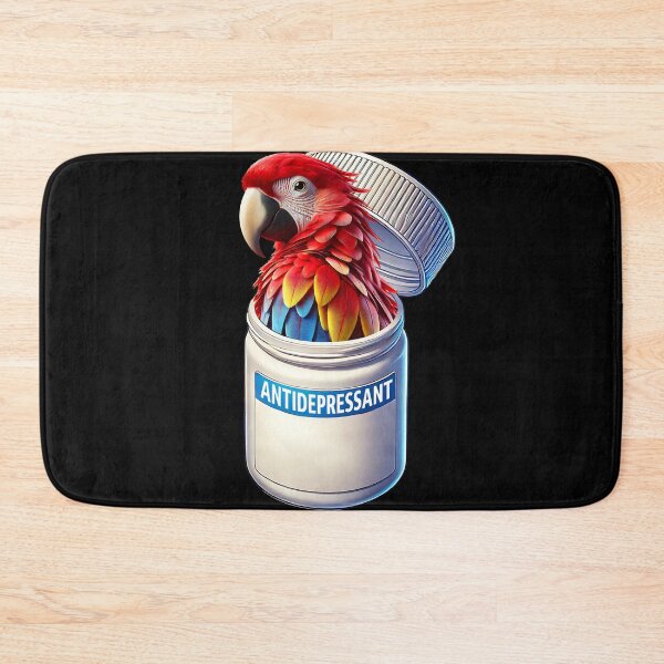 Item preview, Funny Antidepressant Scarlet Macaw Parrot Lover Meme designed and sold by Kimberley King Art  King Art.
