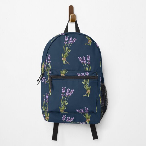 Item preview, Beautiful floral pattern featuring lavender on a dark blue background ideal for fabric design designed and sold by Ms. Iryna.