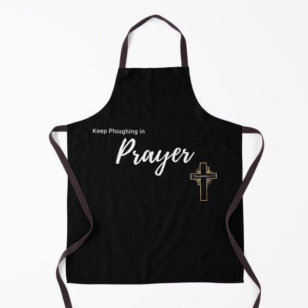 Item preview, Keep Ploughing in Praying Christian Gold Cross Bible Scripture Verse Custom designed and sold by Ceramic Scripture.