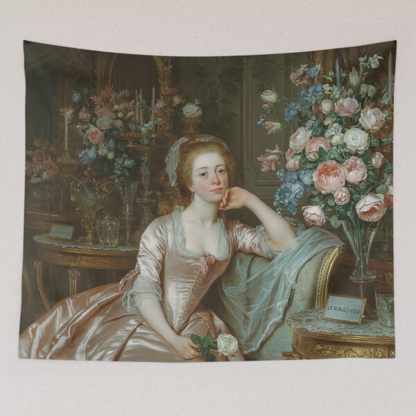 Item preview, Antoine Watteau Rococo Painting designed and sold by Tamas Das.