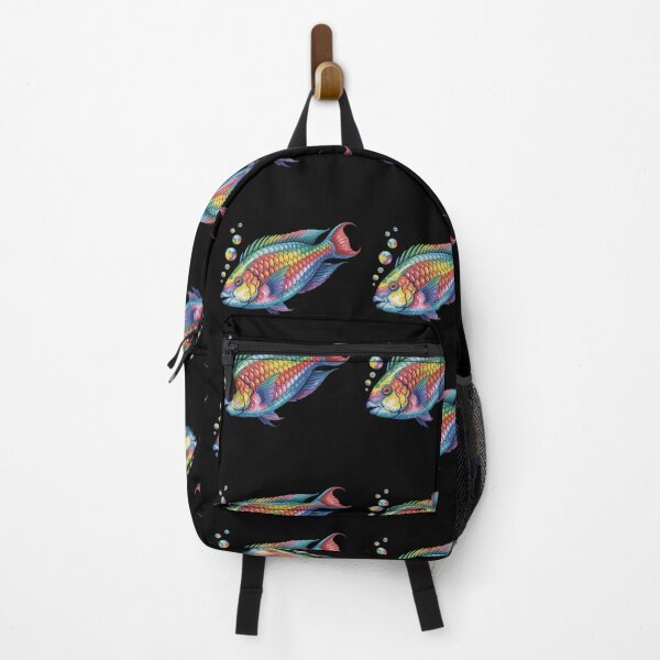 Item preview, Parrotfish With Full Rainbow Colors designed and sold by DamioPolArt.