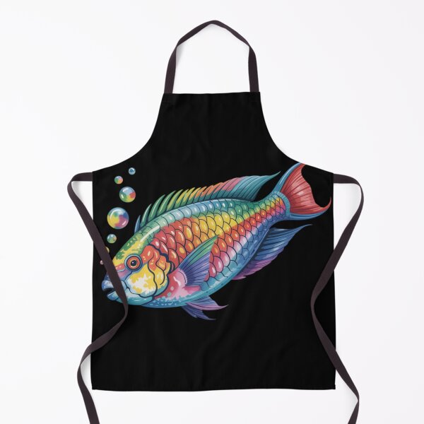 Item preview, Parrotfish With Full Rainbow Colors designed and sold by DamioPolArt.