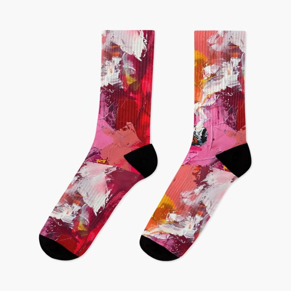Item preview, Embrace the Heat of Indulgence - Smoldering Cigar Amid Fiery Reds and Bold Abstract Strokes designed and sold by OlfactoART Studio.